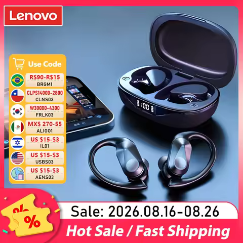 New Lenovo LP75 TWS Sports Earphones Bluetooth 5.3 Wireless Headphones Waterproof HiFi Stereo Noise 