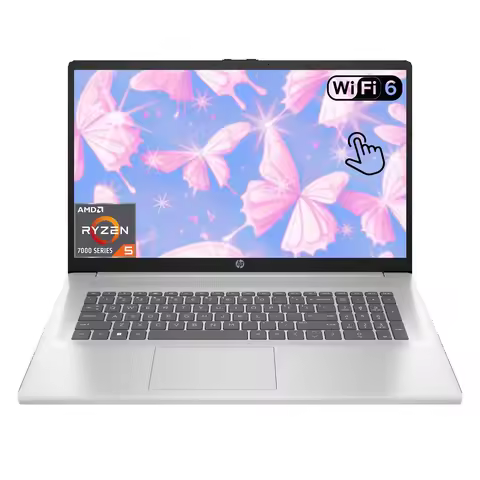 HP 17 Business Laptop,17.3" HD Touchscreen,AMD Ryzen 5 7430U,64GB ‎DDR4 RAM,4TB SSD,AMD Radeon Graph