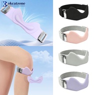 OKCATZONE Adjustable Non-Slip Silicone Patella Tendon Support Strap with 3D Airbag Breathable Elasti