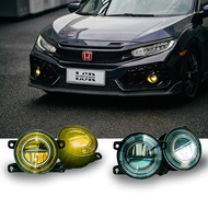 For 10th 11th gen Honda Civic fog lamp lights Hatchback Type R FC FE1 FL1 FK7 FK8 blue yellow jazz f