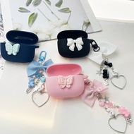 luxury Earphone Cover For JBL Live Pro+/ Pro 2/Live Free 2 Case with keychian Silicone Case for JBL 