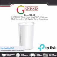 TP-Link Deco X50-5G LTE Wi-Fi 6 AX3000 Modem Router, 5G Technology, 1 × 2, 5 Gbps Port + 2 x Gigabit