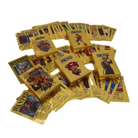 New One Piece battle Game Card English Luffy Zoro Rare Chopper Card Set Gold Poker Game Collector Ta