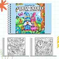 Comfy Gnomes Coloring Book | 20 Pages | A4 Premium Paper 135gsm | Size 297mm x 210mm