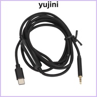 YUJINI 2.5mm to Type C Cable, Lossless Noiseless With Mic 2.5mm to USB C Sound Cord, 4.9ft / 1.5m Br