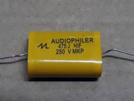 3 PCS kapasitor non polar 47 uf 250 volt Tahanan Tweeter Capacitor Elco Audiophiler