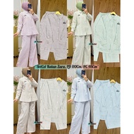 KEMEJA Alo's Latest Embroidered Striped Pants Set, Alo Embroidered Viral Shirt Set