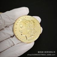 U1897 American Morgan Gold-Plated Coins Foreign Copy Gold-Plated Commemorative Coins * #@ $FTRu12/1/