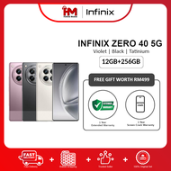 Infinix Zero 40 5G Smartphone (12GB RAM+256GB ROM) | Original Infinix Malaysia