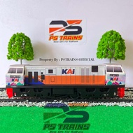 [MESIN] LOKOMOTIF CC206 LIVERY HUT KAI 77 Miniatur Kereta Api Indonesia HANDMADE by PSTRAINS