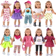 ebuddy 10 Sets 18 Inch Doll Clothes 18 Inch Doll Clothes and Accessories Fit for 18 inch Dolls 18 In