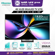 Hisense 55" 65" 75" 85" 100" U7K U7N U7Q Inch Quantum Full Array Local Dimming MINI LED Pro ULED 4K 