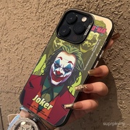 Kreativiti personaliti bergaya, rambut hijau, sut, badut, sarung telefon bimbit Apple, sesuai untuk 