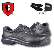 KPR L-083 Black 4-Eyelets Low Cut Lace Up Safety Shoes (Steel Teocap &amp; Steel Midsole Protection)