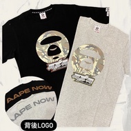 M0888 AAPE NOW Yellow Camouflage Ape Monkey Short Sleeve T