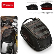 MOTOWOLF Magnetic Tank Bag Motorcycle Waterproof Black Fuel Tank Bag Large Capacity Moto Rear Seat S