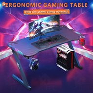 TEC โต๊ะ โต๊ะเกมมิ่ง โต๊ะเกมมิ่ง โต๊ะคอม Computer Desk โต๊ะคอมพิเตอร์ RGB Gaming Table โต๊ะเกม มีไฟ 
