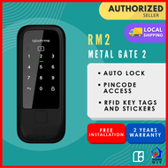 igloohome RM2 Rim Lock Metal Gate Smart Digital Lock - Keypad / Bluetooth / RFID / Mechanical Key Access - (FREE Delivery + Installation) 2 Years Warranty