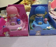 全新 little twin stars 太陽能 搖頭 公仔 汽車 擺件 擺設