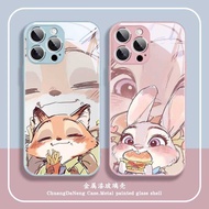 Judy Nick Apple 16 Phone Case Couple iPhone15Pro New Style 13 Cartoon 14ProMax Crazy Animal City xr 