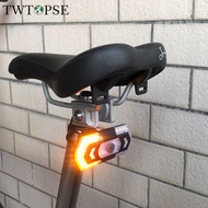 TWTOPSE Remote Control Bicycle Rear Light For Brompton Folding Bike Birdy 3SIXTY P9 K3 Tail Lights Waterproof USB Charging 40 LED with Horn