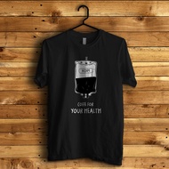 Screen Printed T-Shirt - Coffee Your heatly Black and White XS - 6XL