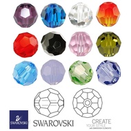 (p2) ORIGINAL SWAROVSKI 6mm Faceted Round Crystal Beads [part #5000] (part 2/2)