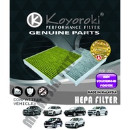 "PM2.5+CARBON HEPA" AUDI VOLKSWAGEN PORSCHE Q7(4L,4M) TOUAREG(7L,7P) CAYENNE(9A2,9PA,958) HEPA RVW-7