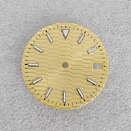 ies Nh35 Movement Dial 28.5Mm Blue Green Luminous Suitable For Installing Nh35 Movement Accessories