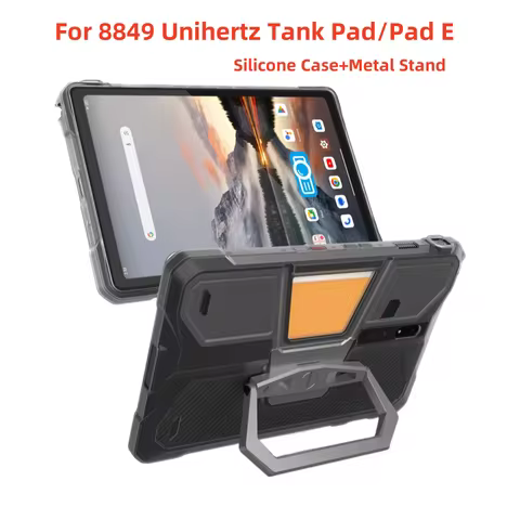 Silica Gel Tablet Case For 8849 Unihertz TANK Pad E TPU Silicone Transparent Cover Holder Foldable S