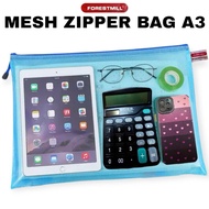 Mesh Zipper Bag A3 Size