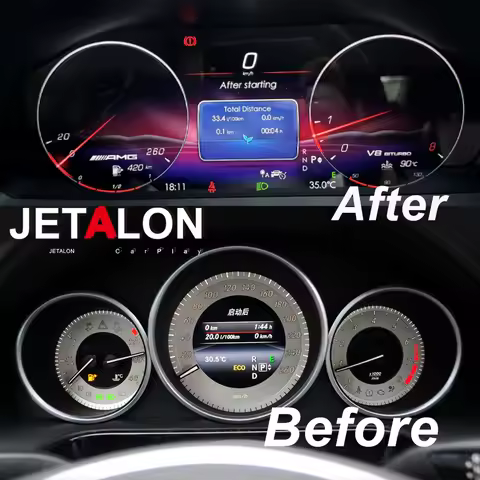 Yes RHD 1920*720P Carplay 12.3 INCH LCD Dashboard For Benz E Class W212 2014 2015 Instrument Cluster