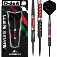 MISSION STEEL TIP DART- 21G/23G Llew Bevan Electro 90% Tungsten Steel Dart Set (ARROW DART KELULI)