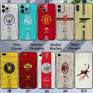 Football Premier League Silicone Soft Cover Camera Protection Phone Case Apple iPhone 6 6S 7 8 SE PLUS X XS