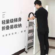 Luxury D-Tube Aluminum Alloy Ladder Household Ladder Foldable Ladder Loft Herringbone Stainless Stee