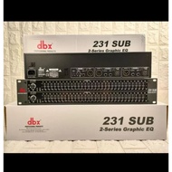 DBX Equalizer DBX231 PLUS SUBWOOFER DBX231+ New EQUALISER