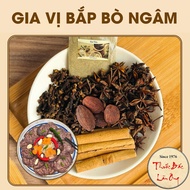 Seasoning for beef shank soaked in fish sauce, package of beef shank stew with natural herbs and sea