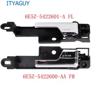 2pcs Front Right   Left Chrome Inside Interior Door Handle 6E5Z-5422600-AA 6E5Z-5422601-A For F*ord 