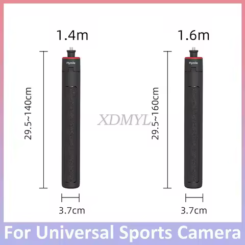 1.6M Universal Extension Rod for Insta360 X5/Ace Pro 2/DJI Osmo Nano/360/Pocket 3/Action 4/5 Pro/Gop