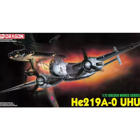 DRAGON 5005 1/72 Heinkel He 219A-0 UHU Model Kit