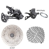 SHIMANO DEORE M5100 Groupset MTB Mountain Bike Groupset 1x11 -Speed Rear Derailleur Shift Lever Casstte 11-51T HG601