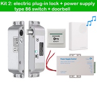 Boland DC12V ที่มีตัวจับเวลาล้มเหลวปลอดภัยไฟฟ้าวางกลอนล็อคสำหรับการควบคุมการเข้าถึงประตูล็อคประตูสัม