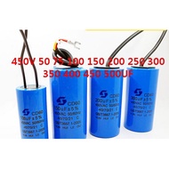 CD60 motor water pump start capacitor 450V 50UF / 75UF / 100UF / 150UF / 200UF / 250UF / 300UF / 350