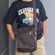 กระเป๋าสะพายข้างแนวตั้ง แบรนด์แท้ WOLVES ORIGINAL 100% หนังPU