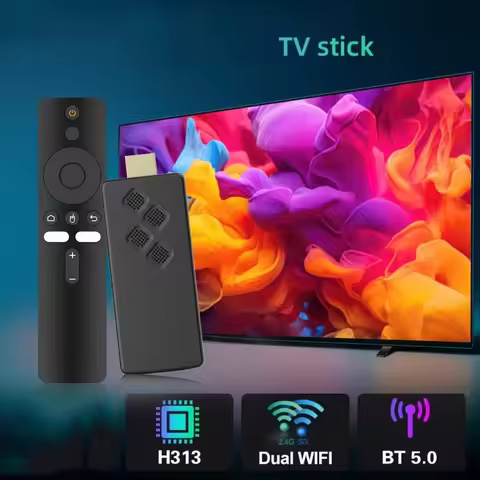 JABS-Smart Android TV G96 TV Stick Android 14 Q2 4K Allwinner Google Voice H313 Wifi6 HDR 10 BT5.0 N