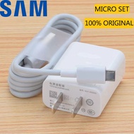 For Samsung Charger Original Fast Charger 15W Micro USB+Type-C Cable Adapter Set For Android Charger