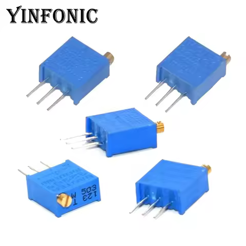 10Pcs/Lot 3296 Potentiometer Kit High Precision 3296W Variable Resistor 10R -2M 100R 200R 1K 2K 3K 5