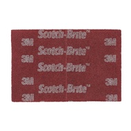 Scotch Brite 7447B PRO, Very Fine Grade Hand Pad 6'' x 9'' | Non-Woven Abrasion Pad, Maroon, 6 x 9 i