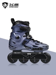 A-Old Roller Skates F6S Professional Street Brush Inline Ice Skates Leisure Flat Flower Brake Roller