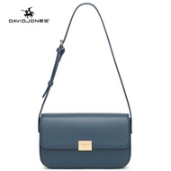 David Jones Paris women shoulder bag pu leather female crossbody bag